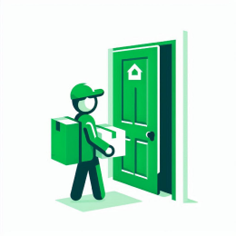 Полный цикл доставки с получением и передачей посылки лично в руки.